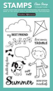 THIS IS AN OCTOBER AFTERNOON CLEAR STAMP SET. THIS IS THE KITE 