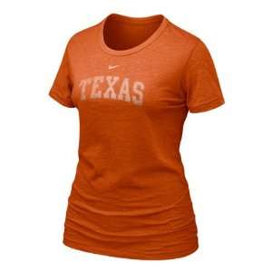   Womens Orange Nike Favorite Burnout T Shirt