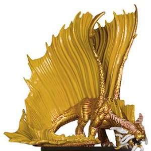  D & D Minis: Young Gold Dragon # 39   Dangerous Delves 
