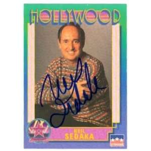   Sedaka Autographed/Hand Signed Hollywood Walk of Fame trading card