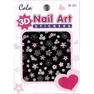  Cala 3D Nail Art Stickers x2 Packs Flower #86287 + Aviva 