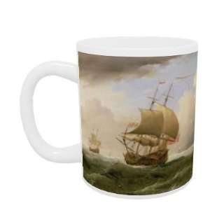  An English Ship Close hauled in a Strong Breeze (oil) by 