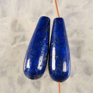 g1035 Two lapis pendant bead  