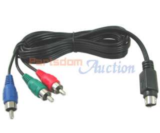 2PCS 7Pin S video to RGB YPbPr Component Cable PC to TV  