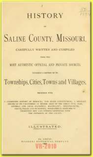 Saline County, Missouri {1881} MO Family History Genealogy Biography 