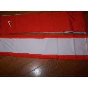   Long Basketball 2 Color Sleeve Orange White 1 Pair: Sports & Outdoors
