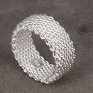 R040  Net silver ring.Hot sale 925 silver ring jewelry.Freeshipping 