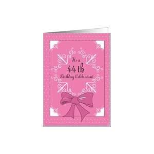  44th Birthday Invitation, Pink for Her Card: Toys & Games