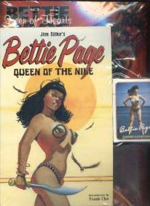 BETTIE PAGE QUEEN OF THE NILE / HEARTS & DECK OF CARDS  