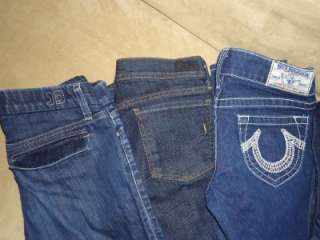  MISS ME TRUE RELIGION CITIZENS OF HUMANITY JOES SIZE 25 26 27  