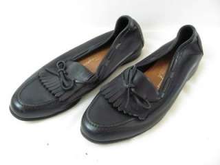 Vintage Mens Salvatore Ferragamo Black Leather Crafted Dress Shoes 