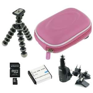 EVA Hard Shell Memory Foam (Pink) Case / Kingston 4GB Micro SD Memory 