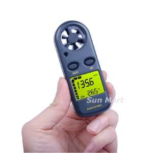 Anemometer Thermometer Air Wind Flow Meter Bar Graph °C  
