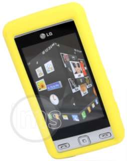 London Magic Store   YELLOW SILICONE CASE COVER FOR LG COOKIE KP500 
