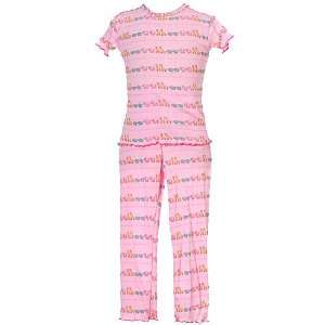   Toddler Girls Pink Animal Pajamas Set Girl 12M 4T: Royal Wear: Baby