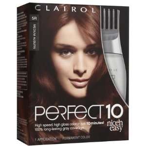 Clairol Perfect 10 by Nice n Easy Hair Color, 5R, Medium 