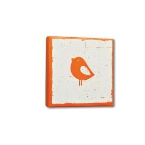  Homeworks Etc Bird Canvas Wall Art, Orange/White: Baby