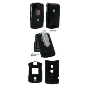  Icella FI MOV3 SBKNC Motorola RAZR V3 Solid Black Snap on 