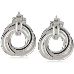  Argento Vivo Interlocking Post Earrings: Jewelry