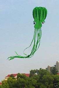 Huge Green Octopus Soft Kite, Parafoil 10m Super Long  