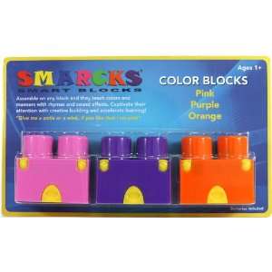    Purple, Pink & Orange Talking Building Blocks: Toys & Games