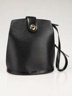 Louis Vuitton Black Epi Leather Cluny Bucket Shoulder Bag  