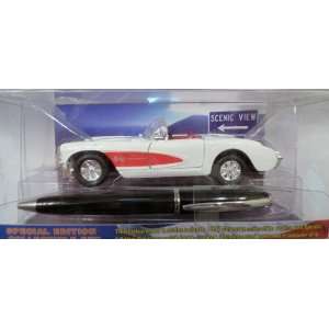  Yafa Pen & 1957 Blue Corvette Collectible Set: Toys 