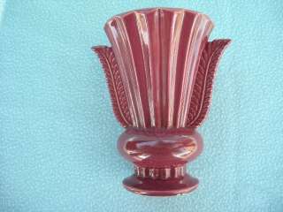 Red Wing Vase 7 1114 Pottery USA Vintage  