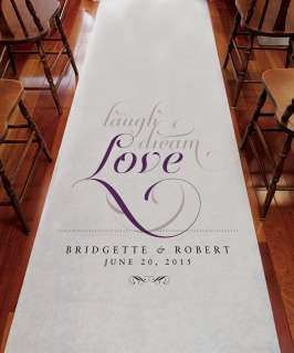 Wedding Ceremony Decoration Personalized EXPRESSIONS Aisle Runner For 
