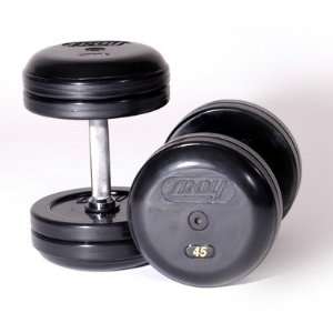  37.5 lbs Pro Style Rubber Dumbbells: Sports & Outdoors