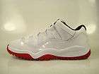 Air Jordan Retro 11 PS Low White / Red 505835 111 Kids 11c   3Y