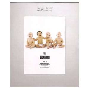  5x7 Sterling Metal Baby Picture Frame By Burnes of 