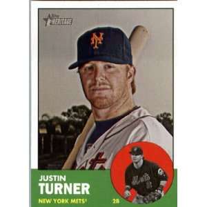  2012 Topps Heritage 292 Justin Turner   New York Mets 