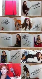SNSD SM Official hand signed Autographed Diary 9 member 2012 Auto 