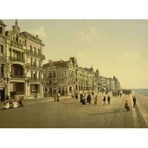  Vintage Travel Poster   The embankment Ostend Belgium 24 X 
