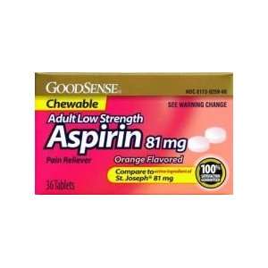   Inc   Box Of 36 Chewable Aspirin GDDLP13855