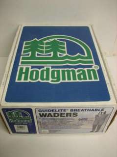 HODGMAN GUIDELITE BREATHABLE STORM ZIP STOCKINGFOOT WADERS SIZE L 