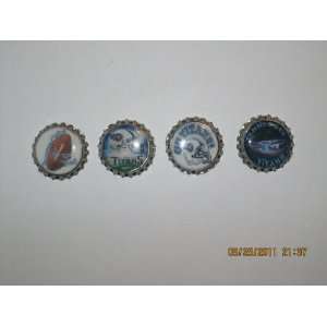  4 Tennessee Titans Bottlecap Magnets: Kitchen & Dining