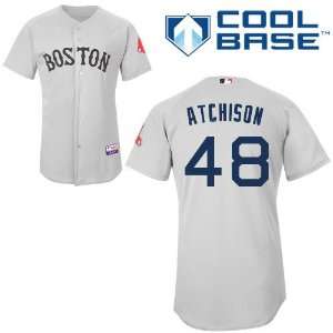  Scott Atchison Boston Red Sox Authentic Road Cool Base 
