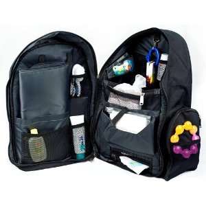  Okkatots Travel Baby Depot Backpack Bag   Black Baby