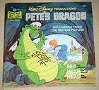 PETES DRAGON 33 RPM 7 Record & Illustrated Book   Dis