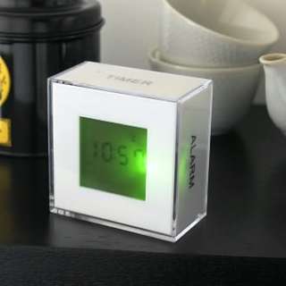 Block Multi Function Clock White by Torre & Tagus Designs: Product 