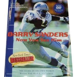  Barry Sanders Authorized Autobiography Now You See Himâ 