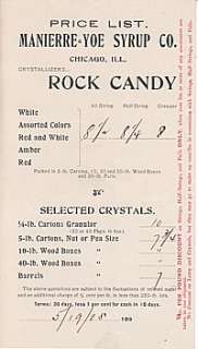 1905 Letter JH Barker & Co New York Rock Candy Price Li  