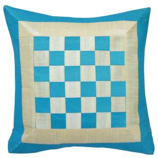 Pillow Cover Decor Home India Silk and Polyester Fabric  
