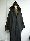 BLACK SITH ROBE Jedi Cloak Anakin Costume dark side star wars 