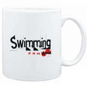  Mug White  Swimming IS IN MY BLOOD  Sports Sports 