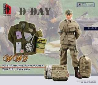 Figure Home 1/6 scale WW2 US 101st Paratrooper 506 PIR. Normandy 
