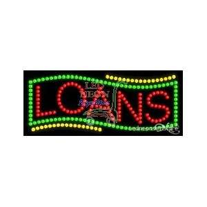  Loans LED Sign 11 inch tall x 27 inch wide x 3.5 inch deep 