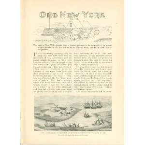   1898 Old New York New Amsterdam Fort George Broadway 
